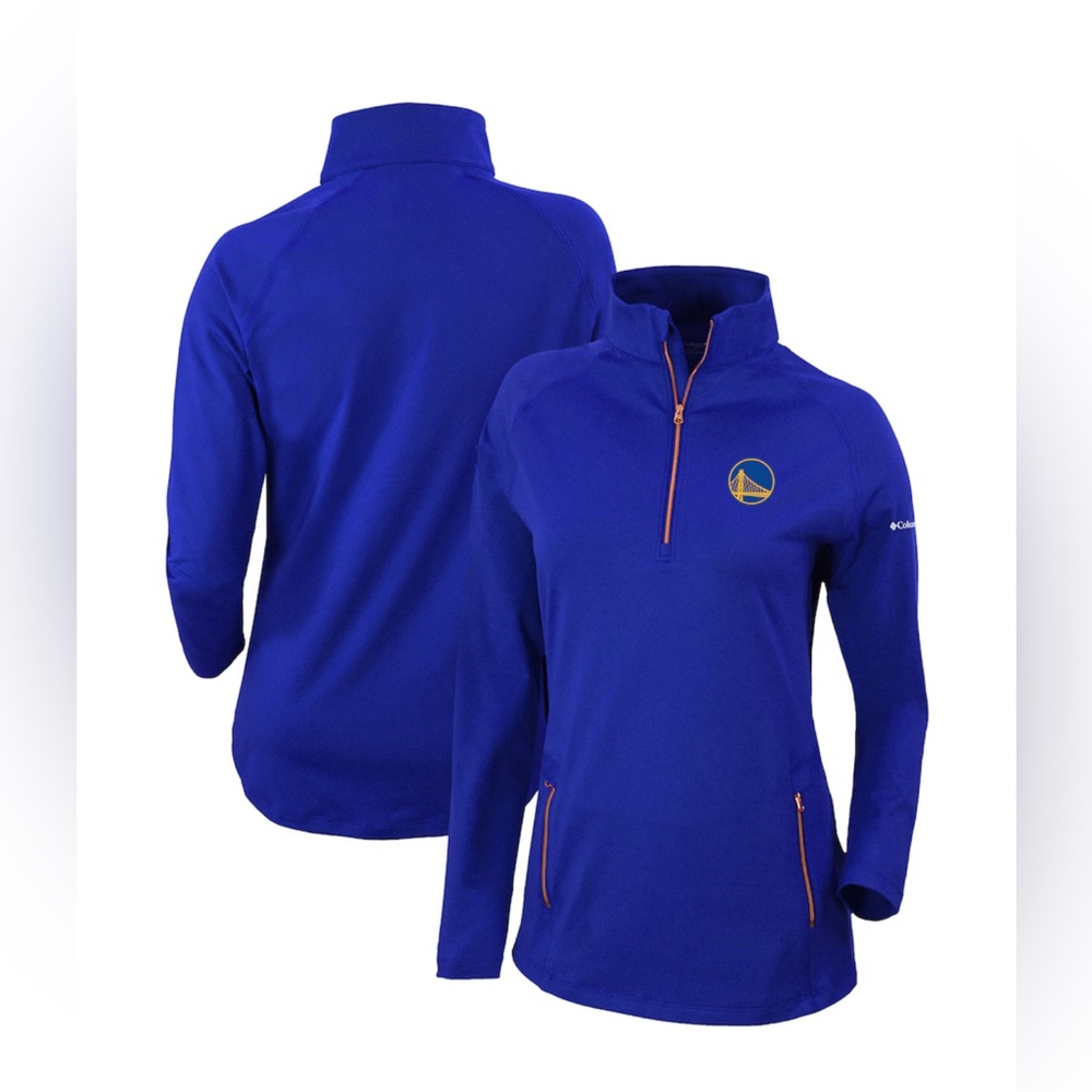 Columbia Golden State Warriors Omni-Wick Outward Nine Quarter-Zip Pullover Top✨